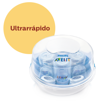 Esterilizador a vapor para microondas Philips Avent r&aacute;pido