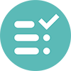 Icono de lista de comprobaci&oacute;n que representa los requisitos de creaci&oacute;n de informes