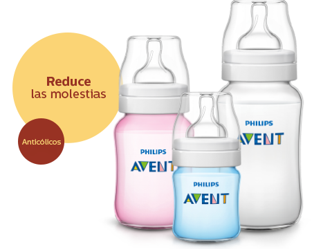 El biber&oacute;n Natural Philips Avent reduce las molestias y es antic&oacute;licos