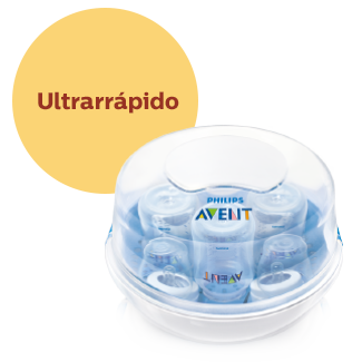 Esterilizador a vapor para microondas Philips Avent r&aacute;pido