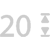 Icono de 20&nbsp;posiciones de longitud con bloqueo